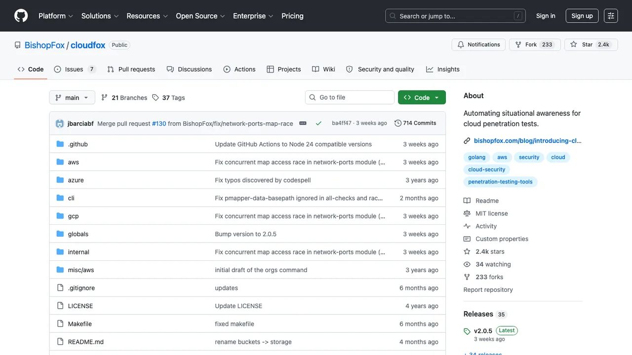 CloudFox screenshot