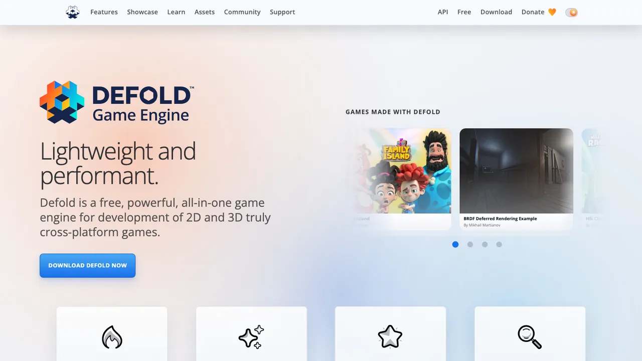 Defold screenshot