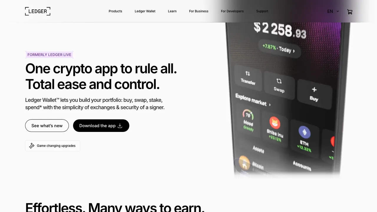 Ledger Live screenshot