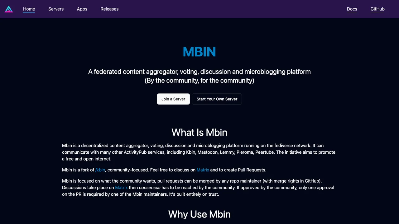 Mbin screenshot