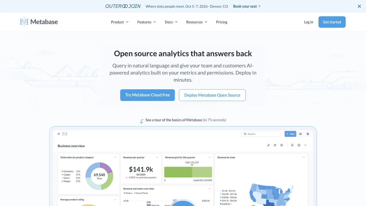 Metabase screenshot