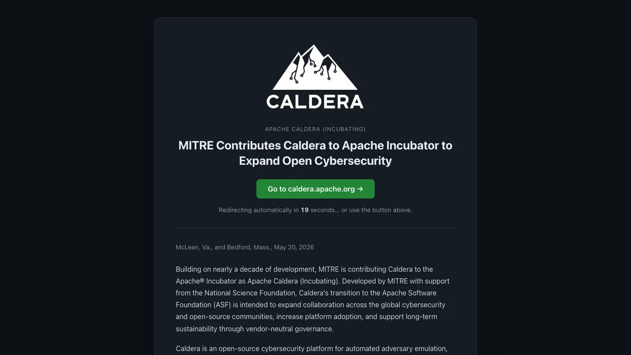 MITRE Caldera screenshot