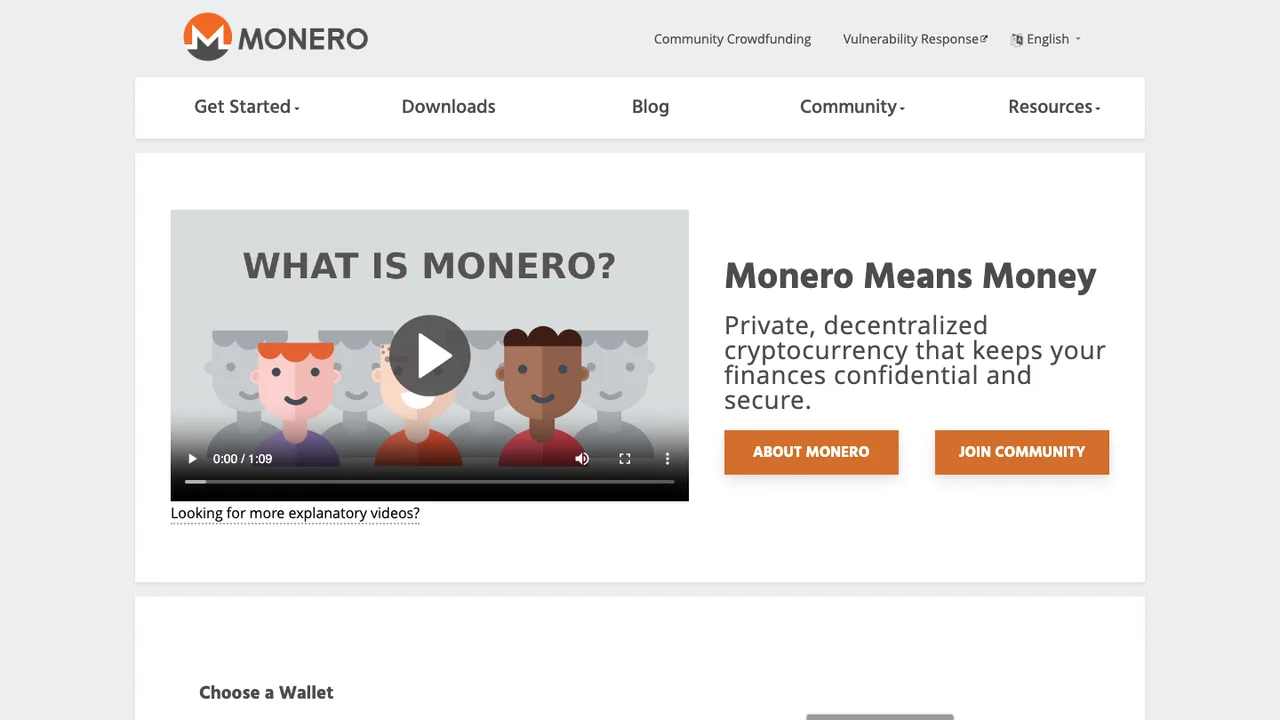 Monero GUI screenshot