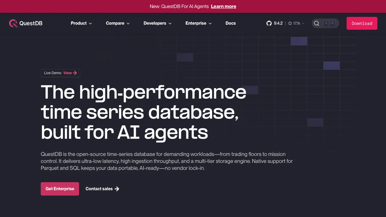 QuestDB screenshot