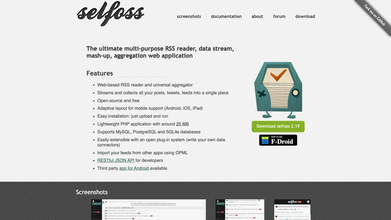 selfoss screenshot