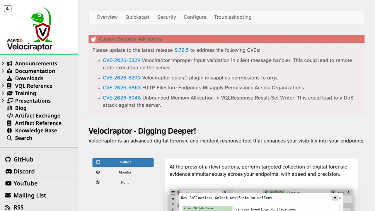 Velociraptor screenshot